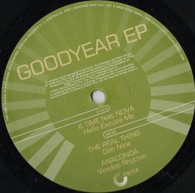 Tinted Records - Goodyear EP - UK 12'' Vinyl - 2001 - Tinted Records