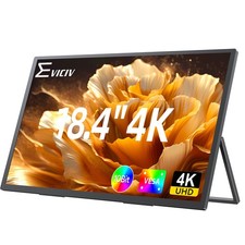 Used 4K Monitor 18.4" Portable Monitor Display Large Screen Monitor with Stand