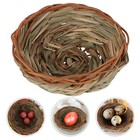 1PC Woven Birds Nest Garden Decorative Birds Nest Chic Natural