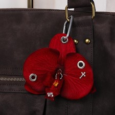 Sweet Phalaenopsis Orchid Keychain Simulation Flower Backpack Pendant Decoration