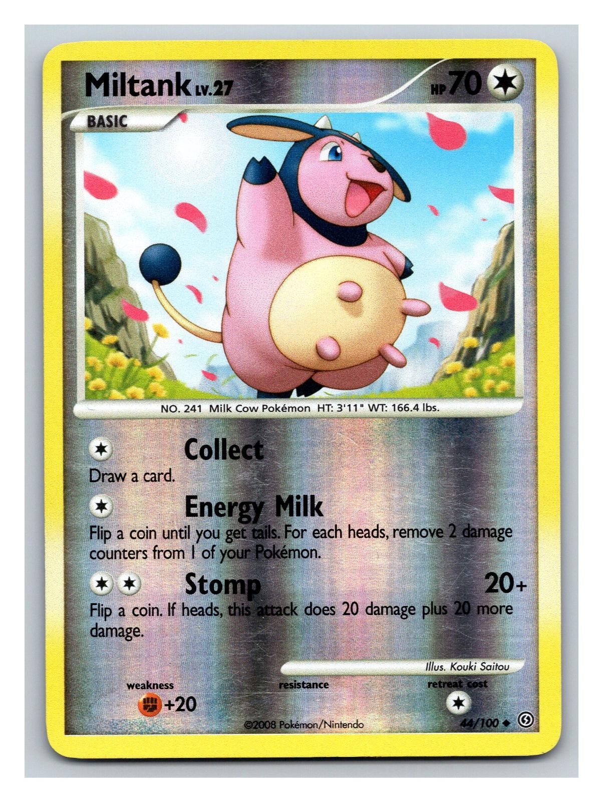 Miltank 44/100 Uncommon Stormfront Pokemon Reverse Holo Near Mint