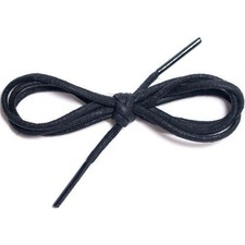 12 Pairs Elegant 1/8 Inch Waxed Cotton Round Shoelaces, Dress Shoe Essential