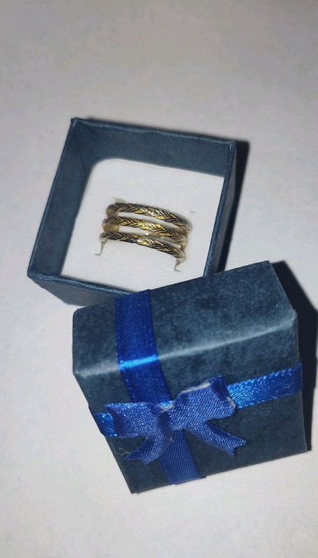Gold Plated Sterling Triple Braided Ring