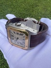 Cartier Santos 100 XL 18kt Yellow Gold & Stainless Steel W20072X7 4