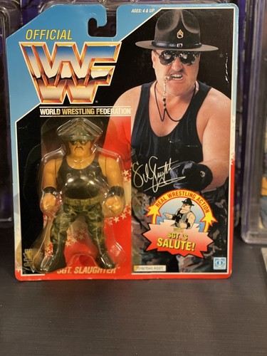 WWF Hasbro SGT slaughter. WWE AEW Retro...