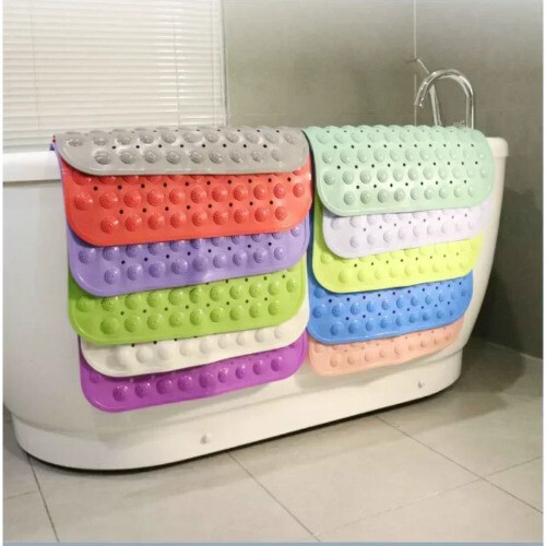 Alfombrillas de baño antideslizantes rectangulares suaves ducha masaje estera ventosa antideslizante - Imagen 2 de 22