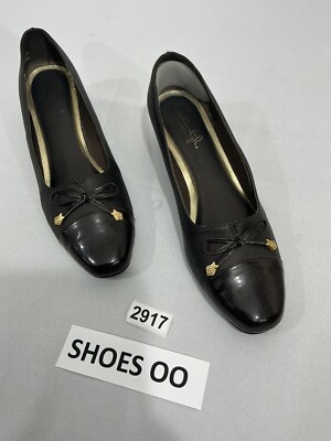 Womans Soft Style By Hush Puppies 11 M H79559 Brown Faux Leather Pumps