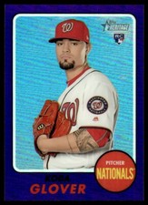 2017 Topps Heritage Chrome Purple Refractor Koda Glover RC Nationals #THC-568