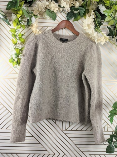 J. Crew Women Puff Sleeve Fuzzy Alpaca 