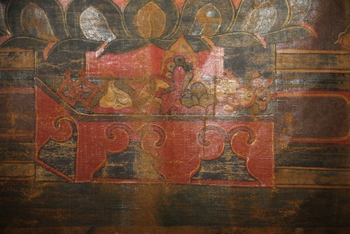Real Rare Tibet 17th Century Old Antique Buddhist Amitayus Tangka Thangka - Picture 5 of 14