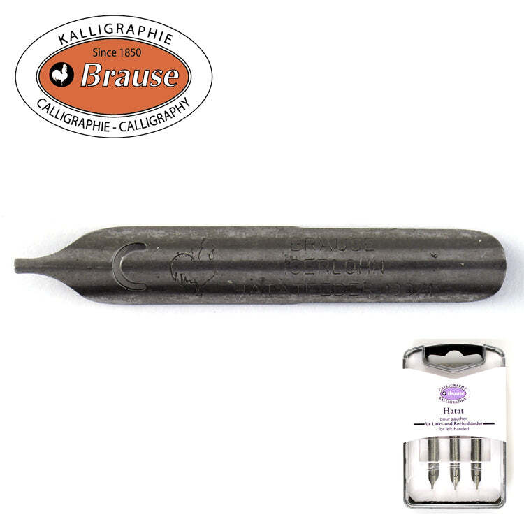 Pk/3 Brause Hatat Calligraphy Nibs for Hebrew, Arabic or Left-Handers