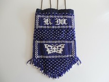 Vintage Beaded Drawstring Bag 1925 Custom Hand Made NEVER USED