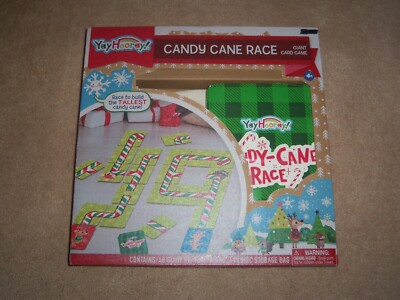 NEW, YayHooray! Candy Cane Race Giant Card Game | eBay