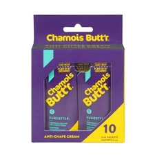Chamois Butt'r Eurostyle Anti-Chafe Cream, 10-pack of  Assorted Styles , Sizes 