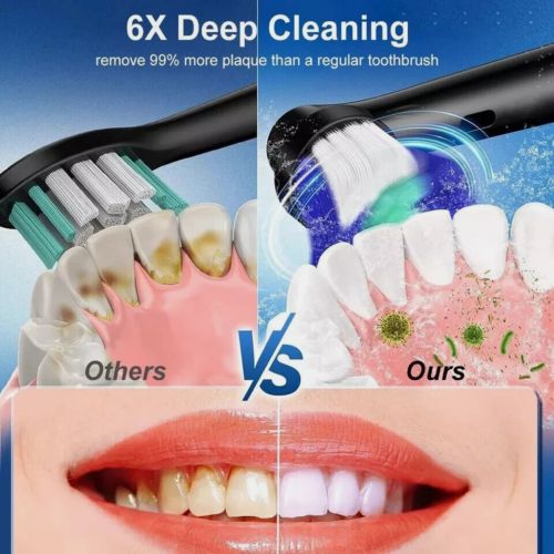 Toothbrush Electric Rechargeable Pro Rotating Brush Oral-B Heads Timer Modes USB - Picture 8 of 12