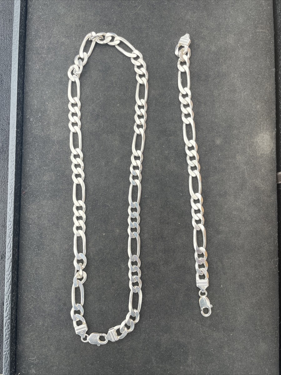 Rope Chain Ga01 Silver Chain VTG Designer GA01 MEXICO 925 Sterling