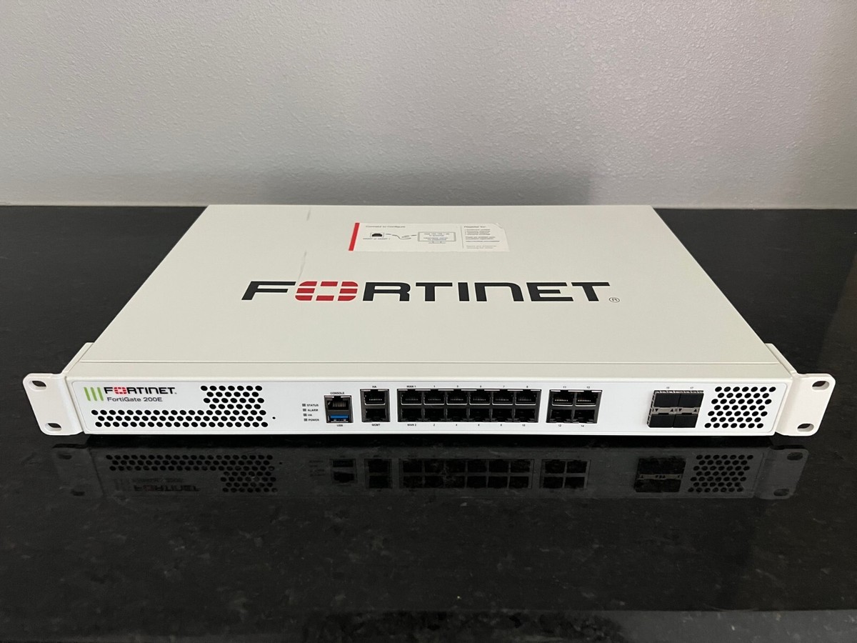Fortinet Fortigate-200E Network Security Firewall (Fully