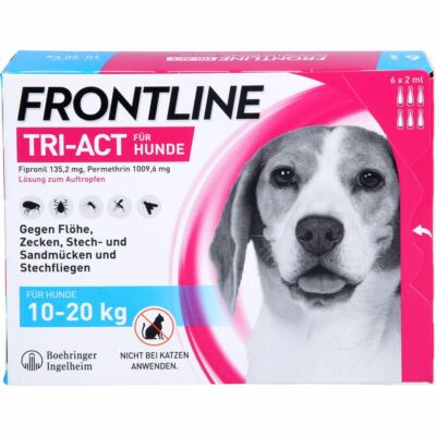 FRONTLINE Tri-Act Lsg.z.Auftropfen f.Hunde 10-20kg 6 St PZN16359884