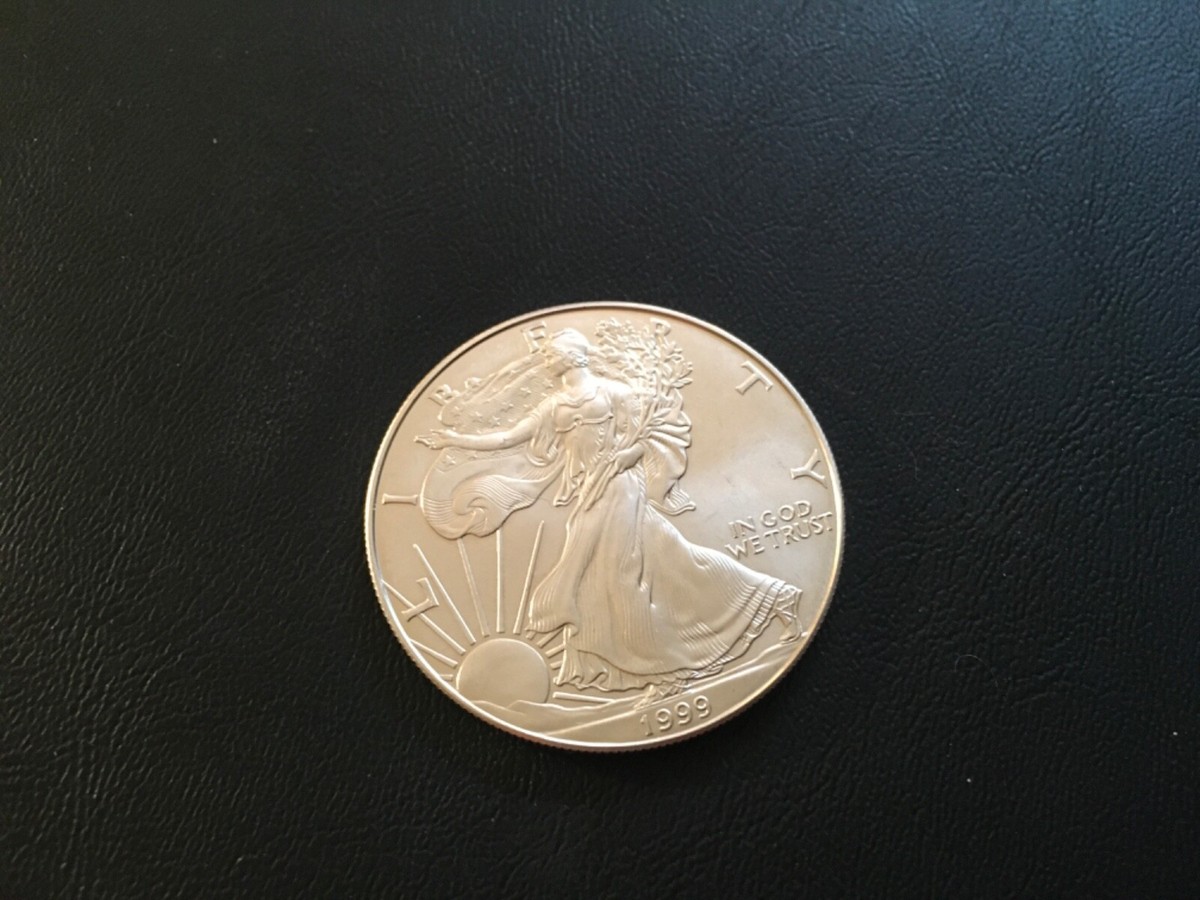 1999 LIBERTY リバティコイン ONE DOLLAR 1ドル FINE SILVER 純銀 1999 LIBERTY リバティコイン ONE