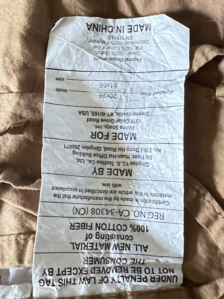 Cracker Barrel Donna Sharp Brown Patchwork Bear Quilt King 114”x102” con 2 fundas Foto 2 de 4