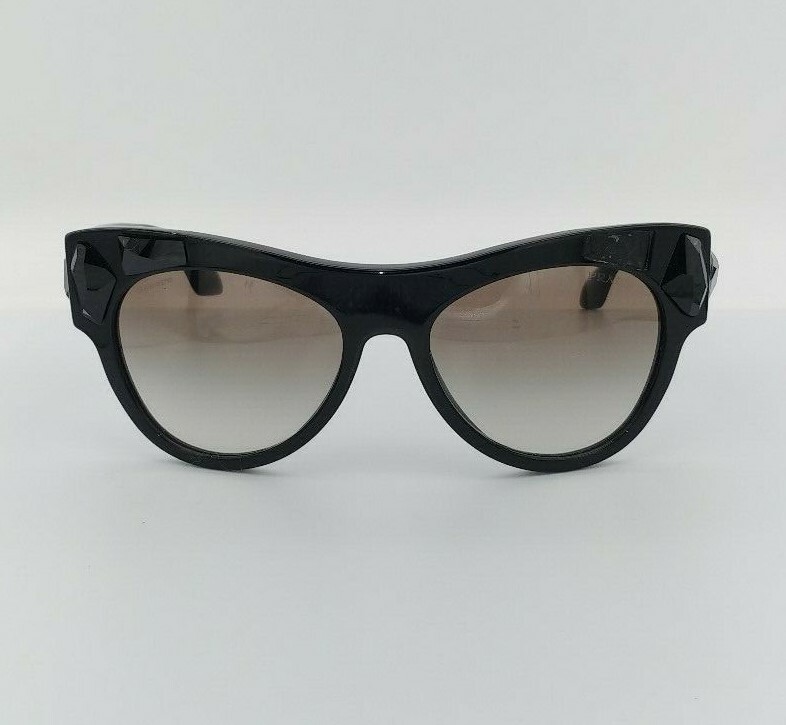 サングラス PRADA Woman Sunglasses Black SPR 19Z 1AB-0A7 Prada PR 19ZS M (55 - 17) with Grey lenses and Black frame