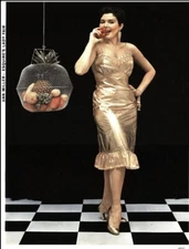 1954 Lady Fair PinUp Girl Print Gatefold Esquire ANN MILLER Catherine St reverse