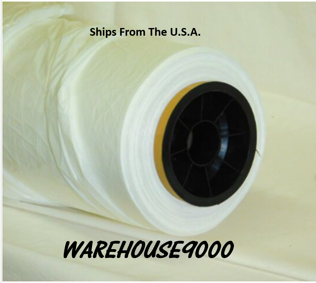 Plastic Sheeting for Paint Overspray Protection Paintable 16' x 350