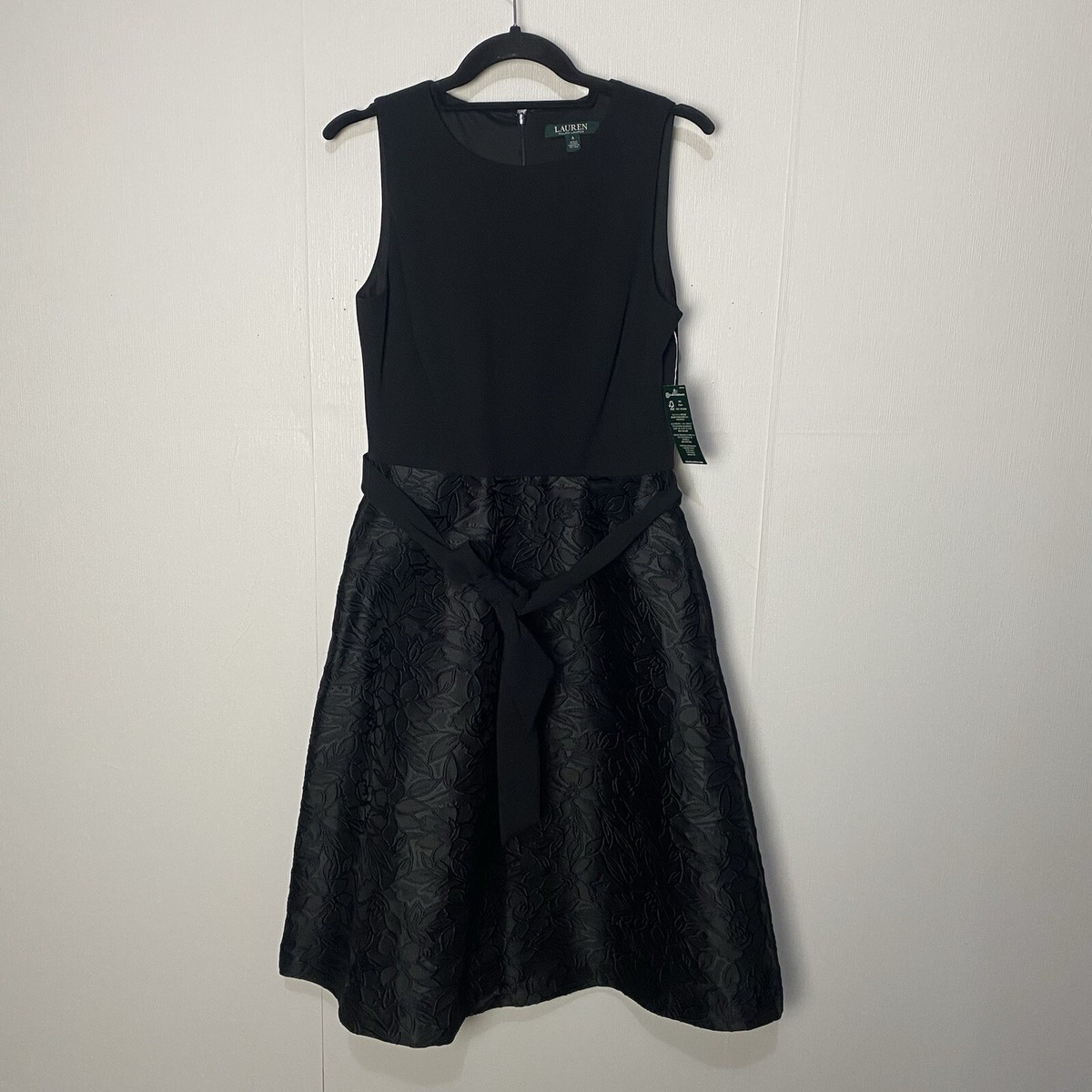 ralph lauren black formal dress Black Jersey Ruched Cocktail Dress main image 1