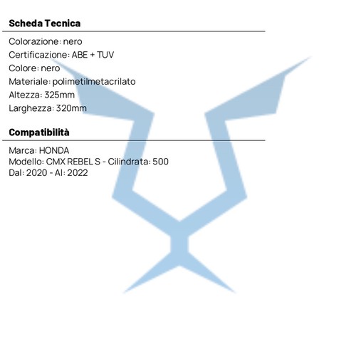 Cupolino PUIG Naked Sport Negro Para Honda CMX REBEL 500 S 2020-2022 - Imagen 4 de 5