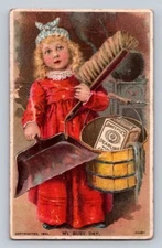 James Pyles Pearline Washing Compound Girl Dust PAn Bucket P268