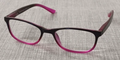 BROOKS Pink and Black Framed Reading Glasses +2.0 Adult, great value. 2.0 NEW