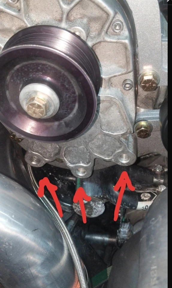  V-1 2,3, 7 VORTEC SUPERCHARGER BRACKET truck spacing LS engines. Also fbody sp - Image 3 of 4