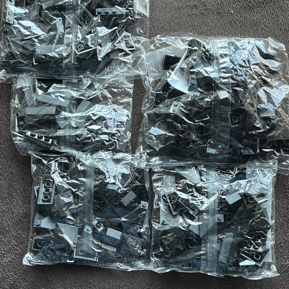 LEGO BULK UNOPENED Roof Tiles Sloped 3497 B004 3495 + 2 10053 =260 pcs in 5 Sets - Image 3 of 4