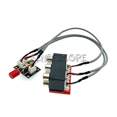 2-Channel 2-way Audio Sound Source Switching Board Signal input Non-co-grounded