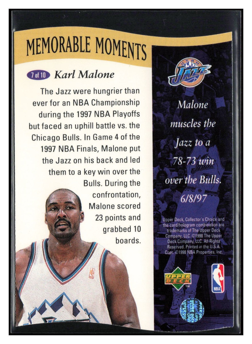 1997-98 Upper Deck Collector's Choice - Memorable Moments Karl