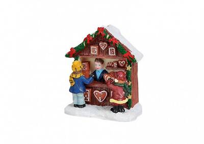 Figurines G. Wurm – Patineurs Sur Glace, Paire – Déco Noël, Village D'hiver, Neuves