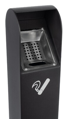 110CM METAL LITTER/RUBBISH BIN CIGARETTE/SMOKING ASHTRAY OUTDOOR  RESTAURANT/PUB
