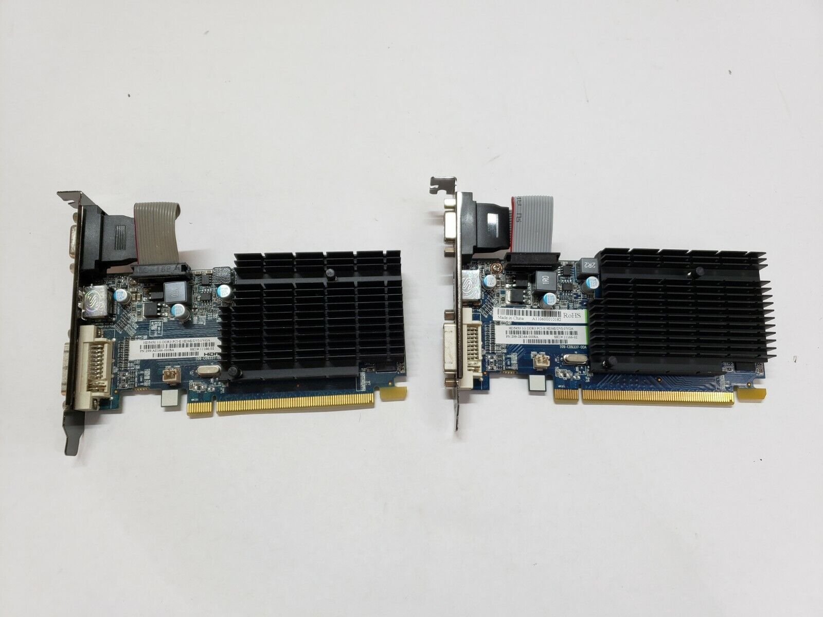 Lot of 2 ATI HD5450 299-AE164-000SA 1G DDR3 PCI-E HDMI/DVI/VGA VIDEO CARD