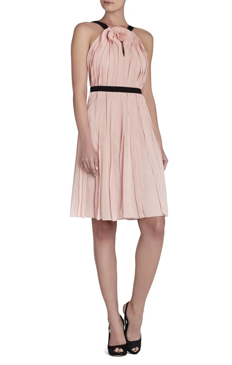 NEW BCBGMAXAZRIA SOFT PETAL BIANCA SLEEVELESS RUFFLE DRESS NEW BCBGMAXAZRIA SOFT PETAL BIANCA SLEEVELESS RUFFLE DRESS