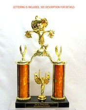 HALLOWEEN SCARECROW TROPHY HALLOWEEN PARTY ORANGE TRUNK OR TREAT 1