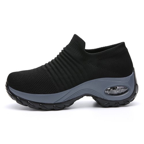 Damen Freizeit Slipper Turnschuhe Atmungsaktiv Luftpolster Laufschuhe Tennis Gym - Bild 15 von 26