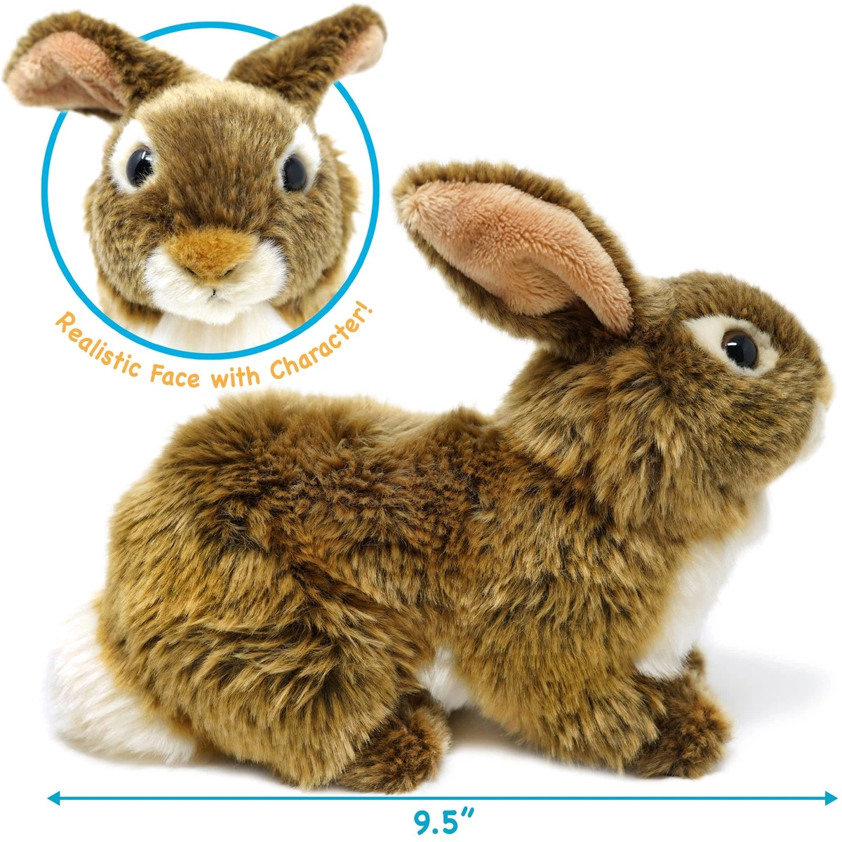 Brigid the Brown Rabbit 10 Inch Stuffed Animal Plush Bunny