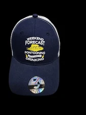 "Weekend Forecast" Snapback Adjustable Mesh Trucker Hat With Tags By 3 IN 