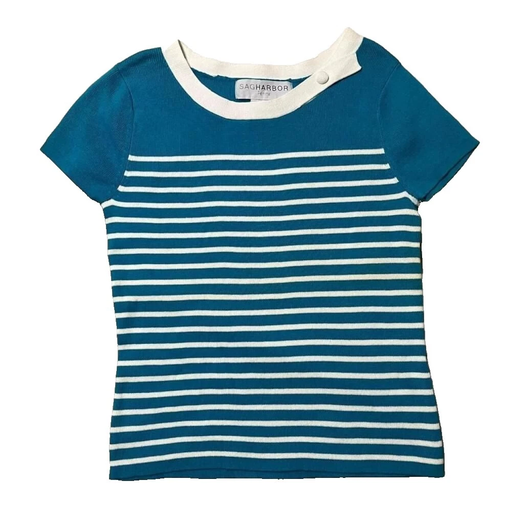 Cotton Retro Striped Tops for Women