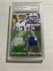 Peyton Manning Tom Brady Dual GU Jersey Patch 1/1 NSA Authentic Cut