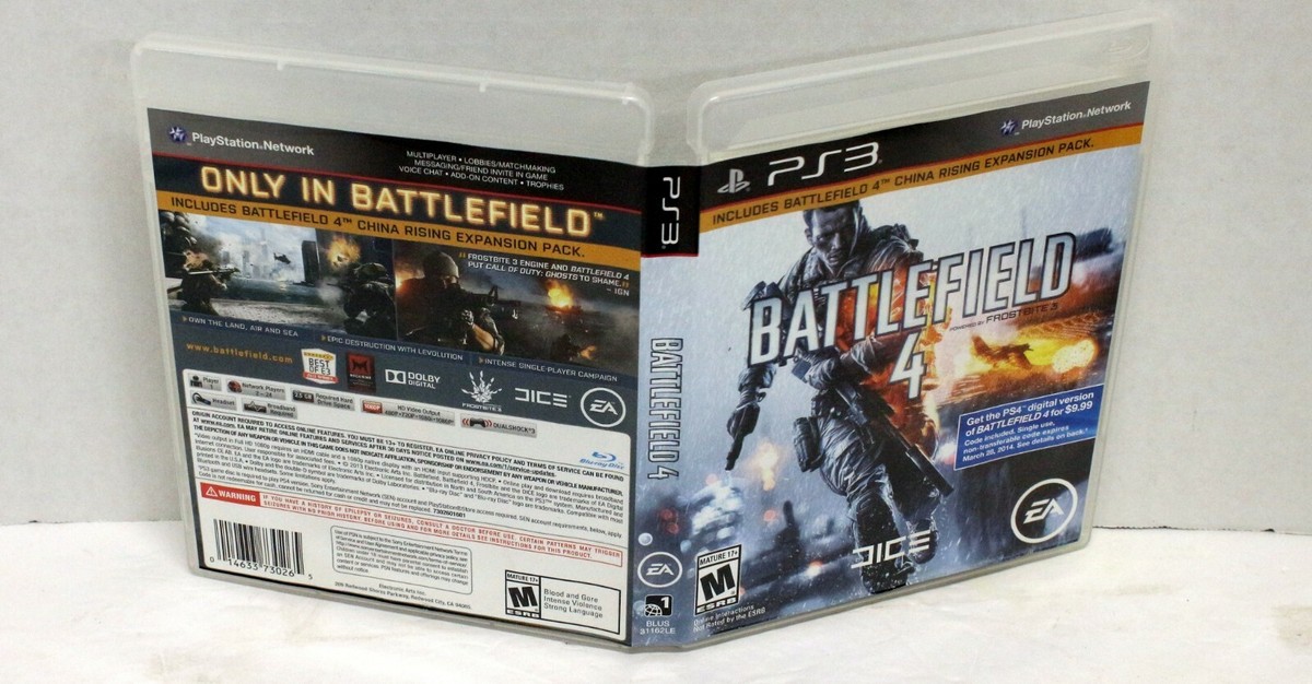 BATTLEFIELD 4 PLAYSTATION 3 PS3 W/ ORIGINAL BOX MINT DISC | eBay