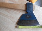NICE BRANDED HEWING AXE-NOT SURE OF MAKER HEART OVER TRIANGLE STAMP-WITH HANDLE — photo 7