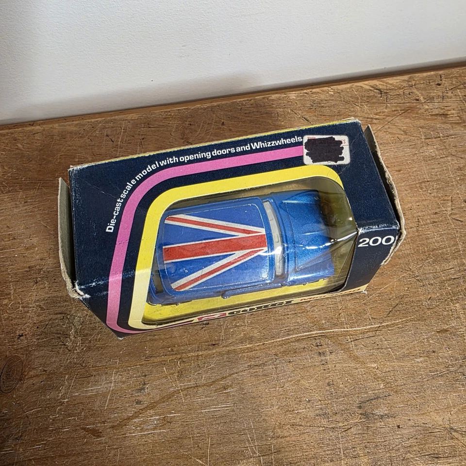 Corgi Toys Whizzwheels No. 200 Mini 1000 - Blue 1975 Open Box - Image 2 of 4