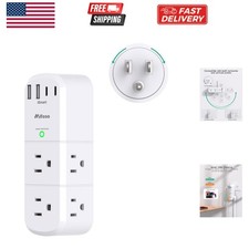 Surge Protector Outlet Extender with Rotating Plug, 6 AC Multi Plug Wall Outl...