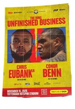 Chris Eubank Jr V Conor Benn 2 Unfinished Buisness Souvenir Fight Programme